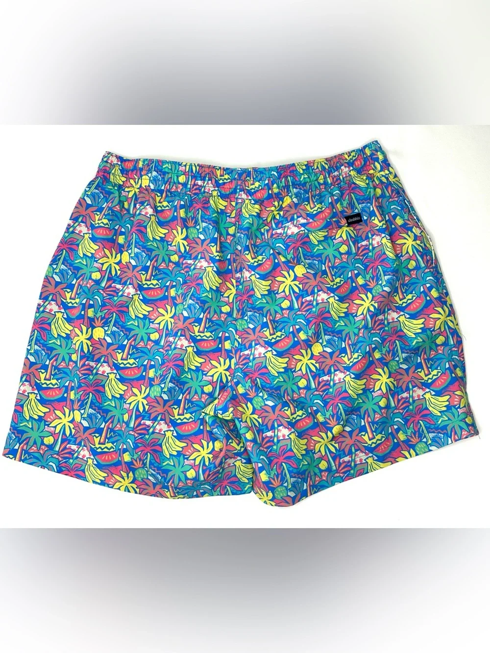 Chubbies Men’s Stretch Swim Trunks Banana Palm Tree Pattern Size XL